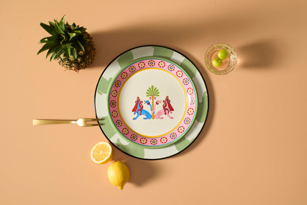 Cosmogenesis Twin Sphynxes Green Plate