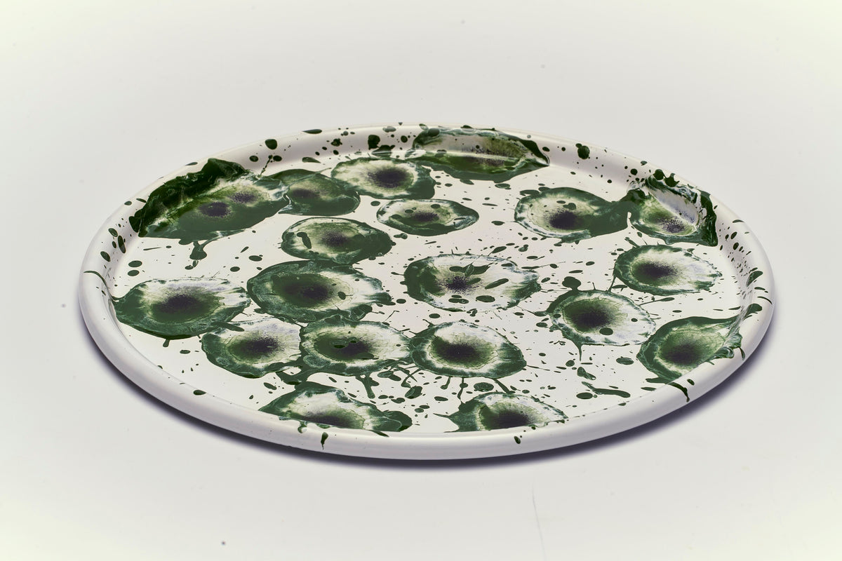 Floral Madness Round Tray II