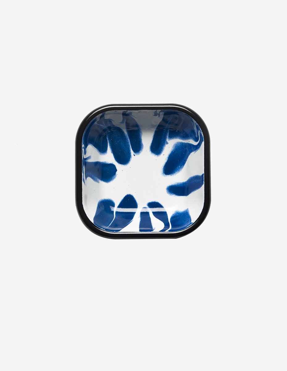 A Little Color Square Meze Plate – Blue