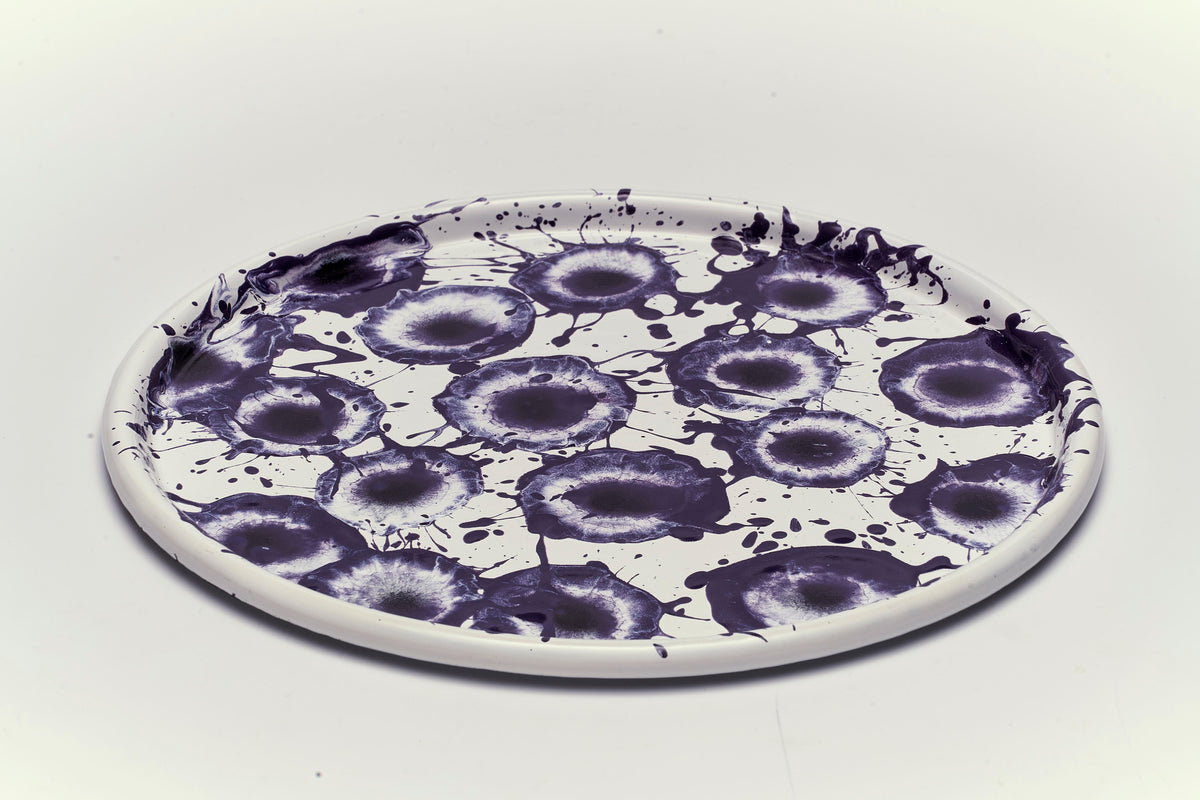 Floral Madness Round Tray II