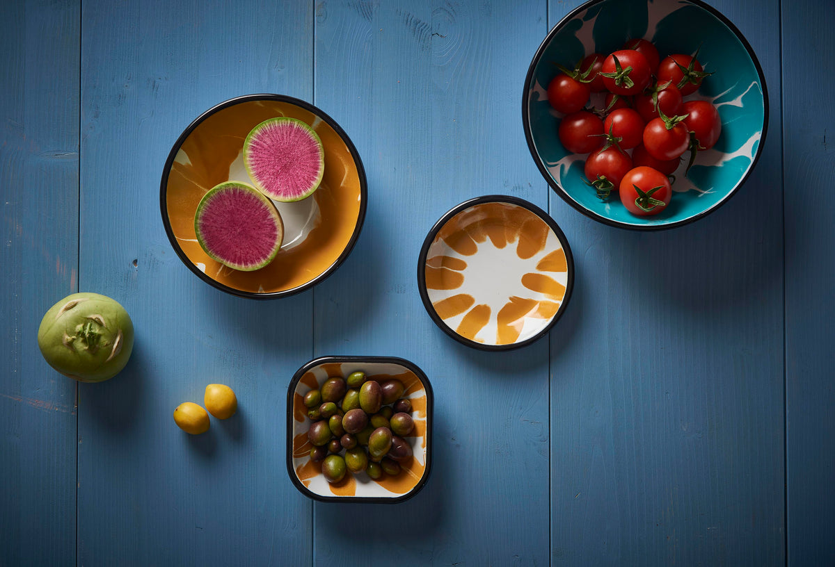 A Little Color Round Meze Plate
